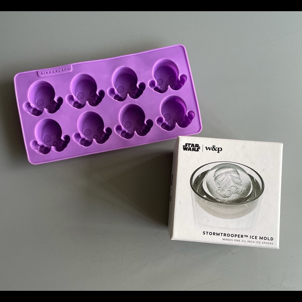 NIB Star Wars + Octopus Ice Mold Set